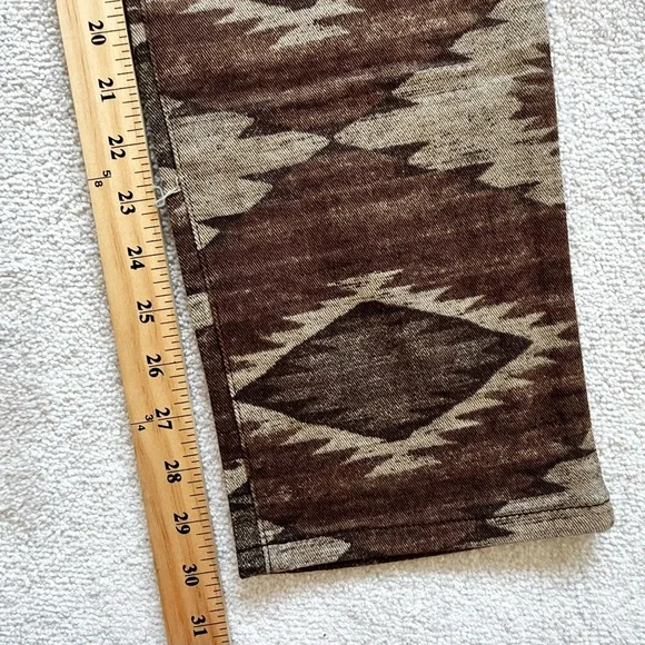 LAUREN RALPH LAUREN NWT SOUTHWEST BOHO PANTS SIZE 14 Modern Skinny Yellowstone - Picture 8 of 9